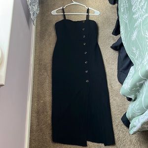 Windsor Black Midi Dress